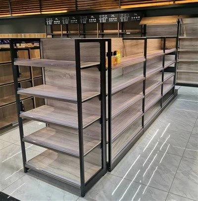 Supermercat Steel - prestatgeria de fusta